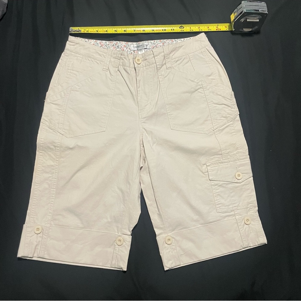 Coldwater Creek Bermuda Khaki Shorts Capri